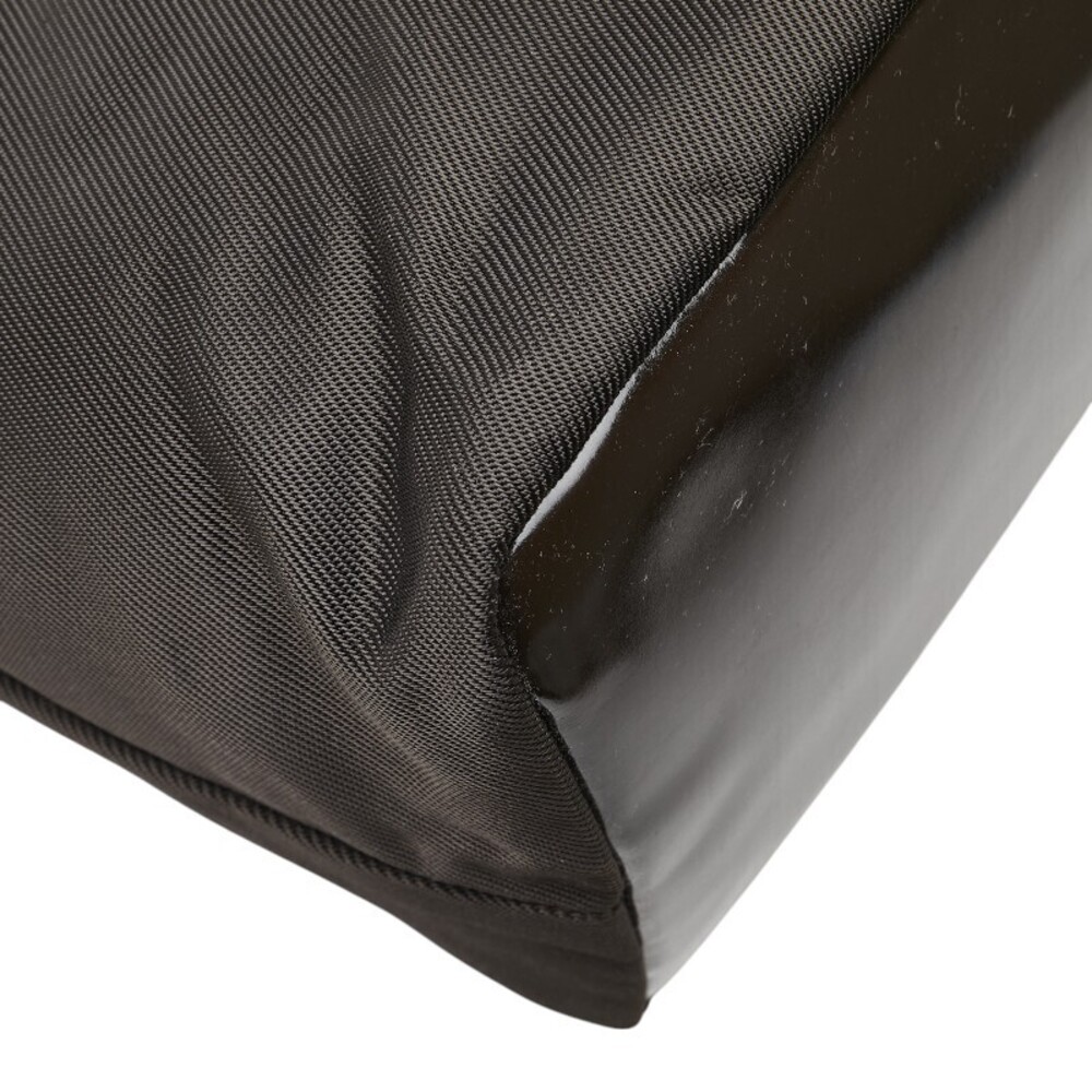 Gucci Top Handle Brown 2way Nylon Leather Bamboo Handbag - Picture 5 of 9